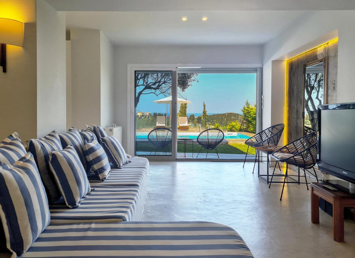 Villa Casa Azul With Private Pool Áyios Nikítas Zewnętrze zdjęcie